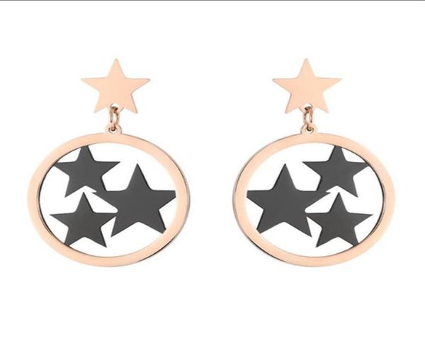 stud 316l stainless steel hollow round four gold black star earrings titanium female rose no fade7731320, Golden;silver
stud 316l stainless steel hollow round four gold black star earrings titanium female rose no fade7731320, Golden;silver