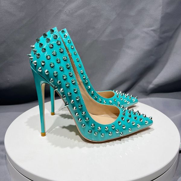 all spikes rivets cover blue fashion 12cm high heels scarpins pumps stiletto wedding party shoes plus size 33-45, Black
all spikes rivets cover blue fashion 12cm high heels scarpins pumps stiletto wedding party shoes plus size 33-45, Black