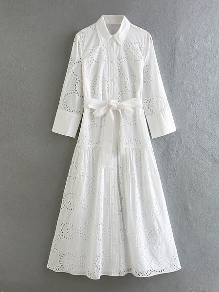 basic casual dresses traf women 2023 chic fashion with belt buttonup midi shirt dress vintage long sleeve white embroidery female 230625, Black;gray
basic casual dresses traf women 2023 chic fashion with belt buttonup midi shirt dress vintage long sleeve white embroidery female 230625, Black;gray