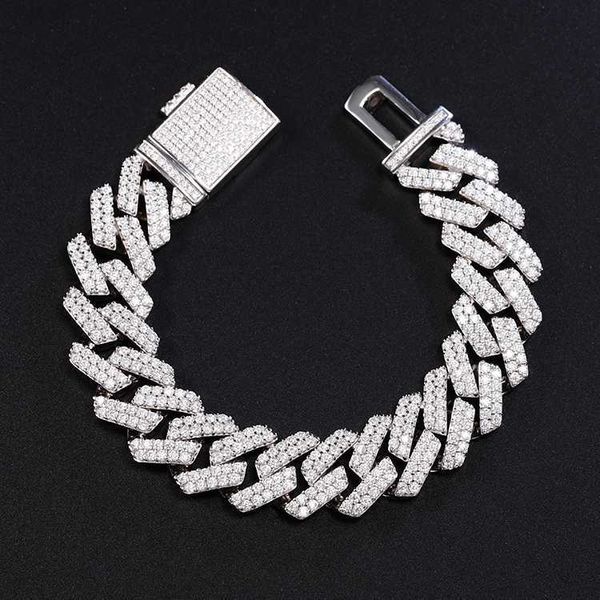 rts hiphop fashion cuban bracelet wide10/12/13/15mm s925 with moissanite cuban chain bracelet, Silver
rts hiphop fashion cuban bracelet wide10/12/13/15mm s925 with moissanite cuban chain bracelet, Silver