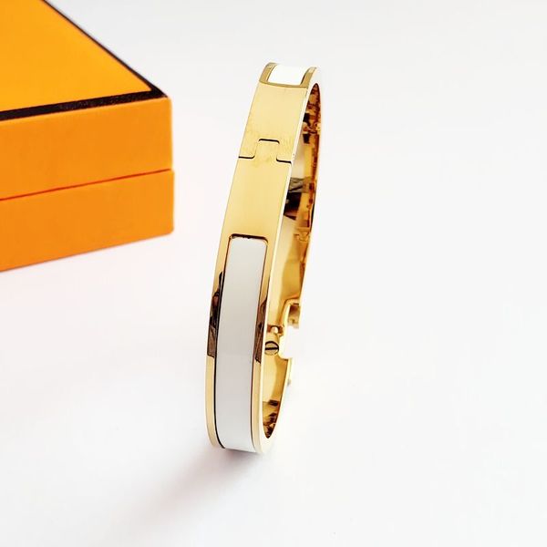 classic h designer bracelet women for men simple enamel cuff lover's bangle 12mm wide with gift, Black
classic h designer bracelet women for men simple enamel cuff lover's bangle 12mm wide with gift, Black