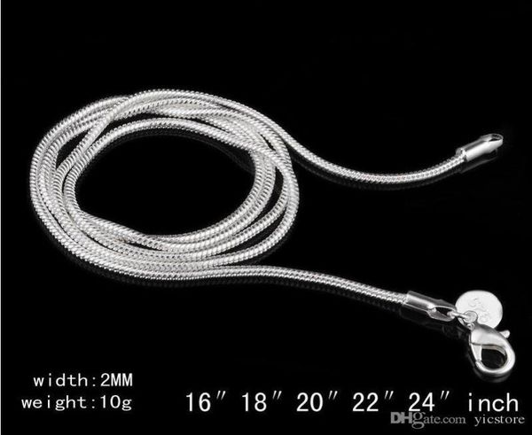 2mm 925 sterling silver chains choker necklaces jewelry in bulk optional size 16 18 20 22 24 inches2725130
2mm 925 sterling silver chains choker necklaces jewelry in bulk optional size 16 18 20 22 24 inches2725130