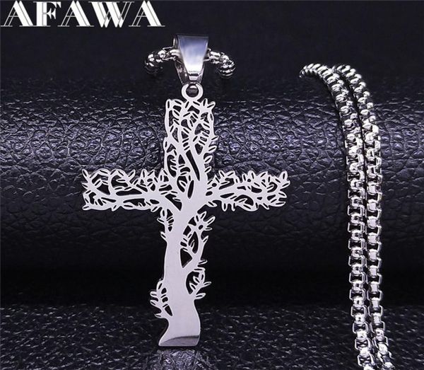 fashion jewelrynecklace stainless steel tree of life cross pendant necklace silver color men women aesthetic necklace jewelry arbo1174317
fashion jewelrynecklace stainless steel tree of life cross pendant necklace silver color men women aesthetic necklace jewelry arbo1174317