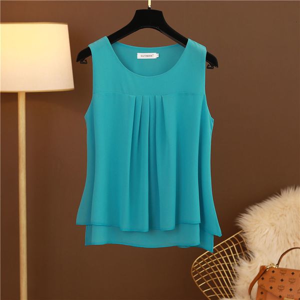women's plus size tshirt summer obesity allmatching chiffon blouse 6xl women sleeveless beautiful selfcultivati shirt blouse show thin, Black
women's plus size tshirt summer obesity allmatching chiffon blouse 6xl women sleeveless beautiful selfcultivati shirt blouse show thin, Black