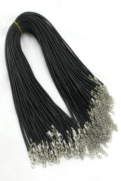 epack 100pcs 2mm black wax chains leather necklace beading cord string rope wire 45cm+5cm extender chain with lobster clasp diy7946454, White;red
epack 100pcs 2mm black wax chains leather necklace beading cord string rope wire 45cm+5cm extender chain with lobster clasp diy7946454, White;red