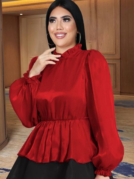 t-shirt red plus size women long lantern sleeve high elastic waist office lady casual work wear peplum shirts blouses winter 2023, Black
t-shirt red plus size women long lantern sleeve high elastic waist office lady casual work wear peplum shirts blouses winter 2023, Black