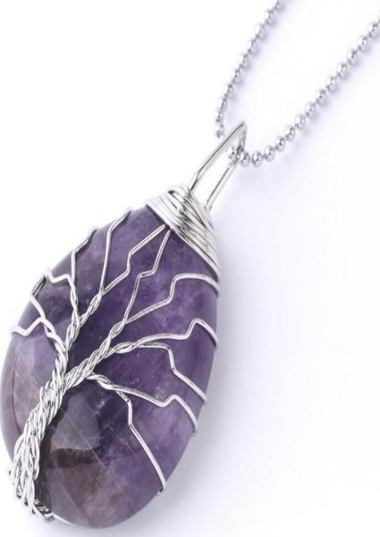 necklace pendant wire wrap natural stone gem pink quartz tiger eye green aventurine suspension ps10623188835, Silver
necklace pendant wire wrap natural stone gem pink quartz tiger eye green aventurine suspension ps10623188835, Silver