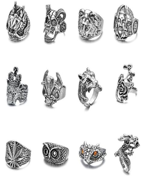 wholesale lot style vintage skull skeleton jewelry rings punk mixed style rings for man women7414826, Silver
wholesale lot style vintage skull skeleton jewelry rings punk mixed style rings for man women7414826, Silver