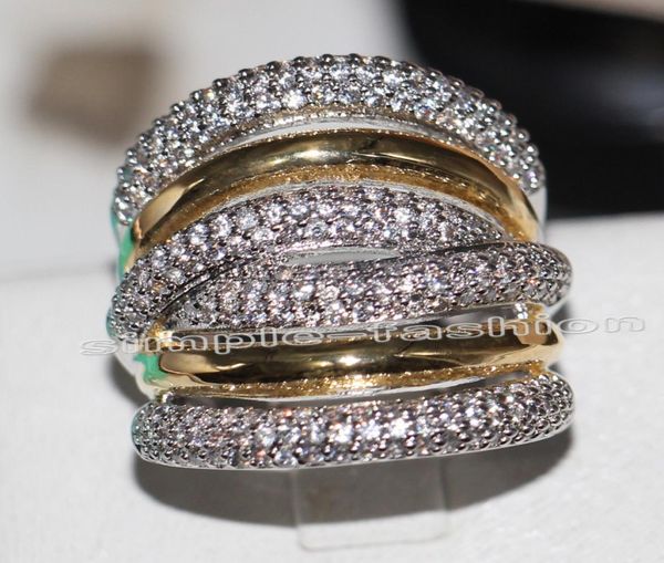 fashion jewelry classic 236pcs gem 5a zircon stone 14kt white yellow gold filled engagement wedding band ring set sz 5118941540, Slivery;golden
fashion jewelry classic 236pcs gem 5a zircon stone 14kt white yellow gold filled engagement wedding band ring set sz 5118941540, Slivery;golden