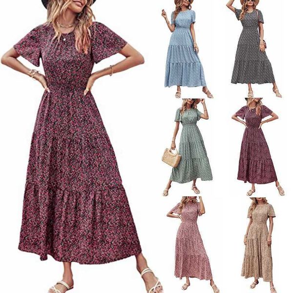 2023 spring and autumn new women's designer dress fragmented flower small waist panel women's long dress leisure fashion club wome, Black;gray
2023 spring and autumn new women's designer dress fragmented flower small waist panel women's long dress leisure fashion club wome, Black;gray