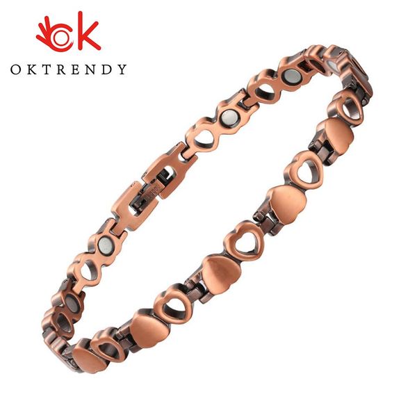 bangle copper magnetic therapy bracelet for women arthritis pain relief love heart solid copper bracelets jewelry with strong magnets, Black
bangle copper magnetic therapy bracelet for women arthritis pain relief love heart solid copper bracelets jewelry with strong magnets, Black