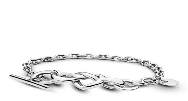 925 sterling silver bracelets hand chain fit knotted heart bracelet luxury designer bangle gift for women jewelry5954325, Black
925 sterling silver bracelets hand chain fit knotted heart bracelet luxury designer bangle gift for women jewelry5954325, Black