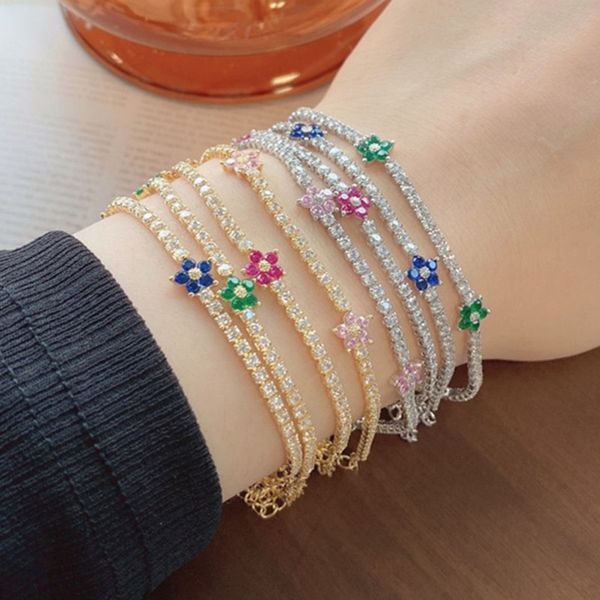 luxury tennis bracelet designer for woman flower 925 sterling silver jewelry pink blue green 5a cubic zirconia chain charm womens diamond br, Golden;silver
luxury tennis bracelet designer for woman flower 925 sterling silver jewelry pink blue green 5a cubic zirconia chain charm womens diamond br, Golden;silver