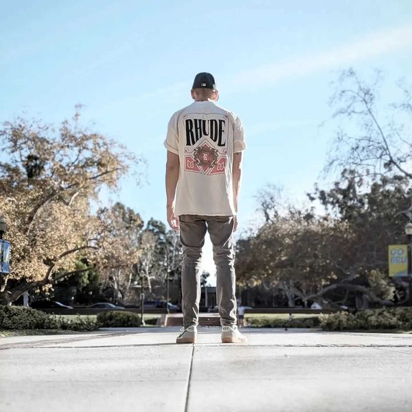 men's t-shirts rhude vintage card tee card printed short sleeve t-shirt, White;black
men's t-shirts rhude vintage card tee card printed short sleeve t-shirt, White;black