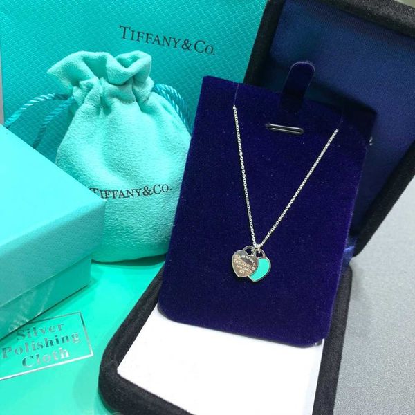selling tiffay sterling silver double heart necklace female enamel blue pink 925 collar chain valentine's day gift version, Golden;silver
selling tiffay sterling silver double heart necklace female enamel blue pink 925 collar chain valentine's day gift version, Golden;silver
