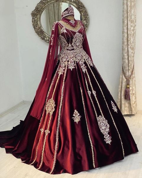 modest moroccan caftan burgundy evening dresses lace applqiue formal velvet party gowns prom dress robe de soiree de mariage, Black
modest moroccan caftan burgundy evening dresses lace applqiue formal velvet party gowns prom dress robe de soiree de mariage, Black