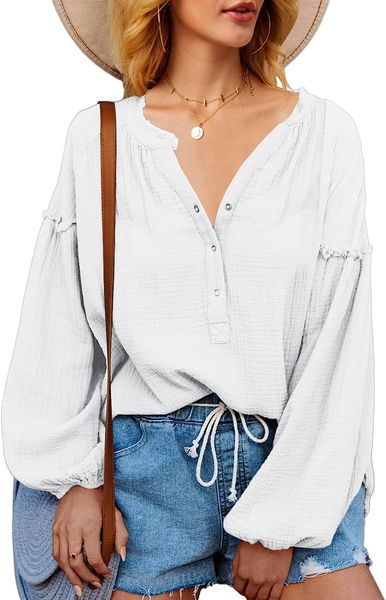 womens sweatshirt white oversized v neck henley shirts button down hoodies long sleeve casual pullover blouse
womens sweatshirt white oversized v neck henley shirts button down hoodies long sleeve casual pullover blouse