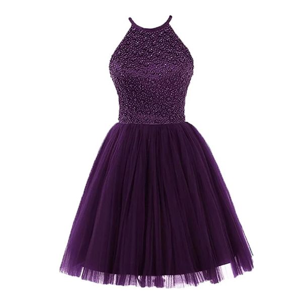 high neck short homecoming dresses vestidos de festa backless pearls tulle graduation birthday party gowns, Blue;pink
high neck short homecoming dresses vestidos de festa backless pearls tulle graduation birthday party gowns, Blue;pink