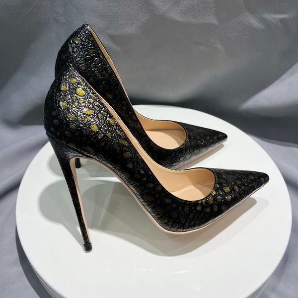 black alligator leather high heels stilettos 10cmhigh heels slip on party shoes women shallow mouth pointed
black alligator leather high heels stilettos 10cmhigh heels slip on party shoes women shallow mouth pointed