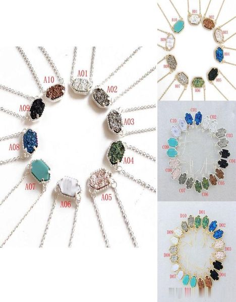 druzy necklaces dangle earring set for women geometric natural drusy stone pendant charm chains female fashion jewelry4696974, Silver
druzy necklaces dangle earring set for women geometric natural drusy stone pendant charm chains female fashion jewelry4696974, Silver