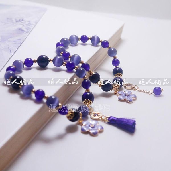 bangle genshin impact raiden shogun fashion flowers elegant purple crystal bead bracelet handmade elastic rope women birthday jewelry, Black
bangle genshin impact raiden shogun fashion flowers elegant purple crystal bead bracelet handmade elastic rope women birthday jewelry, Black