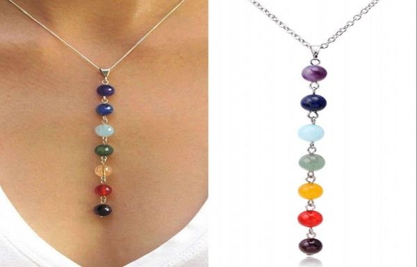 7 chakra reiki beads healing gemstone charms pendant yoga balancing necklace lapisturquoiseamethyst crystaljade3675424, Silver
7 chakra reiki beads healing gemstone charms pendant yoga balancing necklace lapisturquoiseamethyst crystaljade3675424, Silver