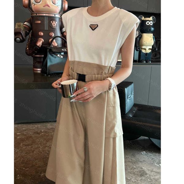 23ss summer dresses women dress womens designer clothing new shoulder pad patchwork color elastic belt sleeveless dress womens clothing a1, Black;gray
23ss summer dresses women dress womens designer clothing new shoulder pad patchwork color elastic belt sleeveless dress womens clothing a1, Black;gray
