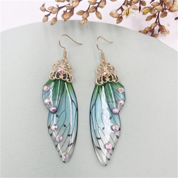 new handmade fairy imitation wings earrings insect butterfly wings dropped foil water diamond earrings romantic bridal jewelry ae995, Golden
new handmade fairy imitation wings earrings insect butterfly wings dropped foil water diamond earrings romantic bridal jewelry ae995, Golden