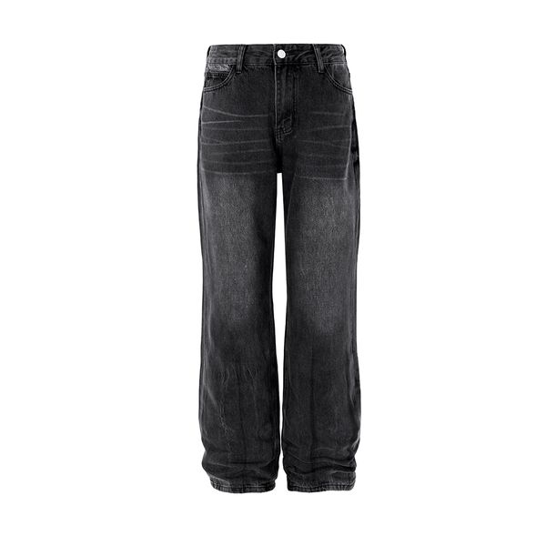 washed vintage jeans pants for men and women straight loose denim trousers streetwear oversize cargos, Black;brown
washed vintage jeans pants for men and women straight loose denim trousers streetwear oversize cargos, Black;brown