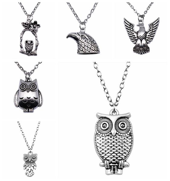 school gifts 1pcs owl eagle pendant necklace women 435cm chains5857249, Silver 
school gifts 1pcs owl eagle pendant necklace women 435cm chains5857249, Silver