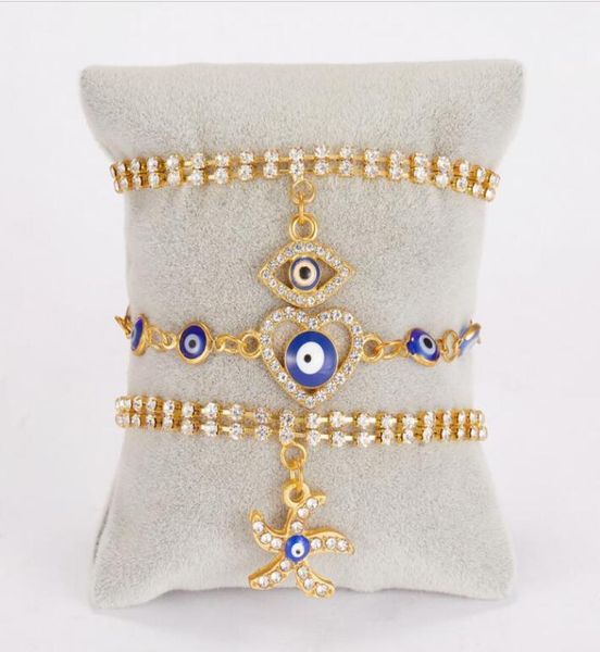 blue evil eye bracelets for women hand heart starfish charm crystal tennis chain bangle girls fashion party jewelry gift1893648, Golden;silver
blue evil eye bracelets for women hand heart starfish charm crystal tennis chain bangle girls fashion party jewelry gift1893648, Golden;silver