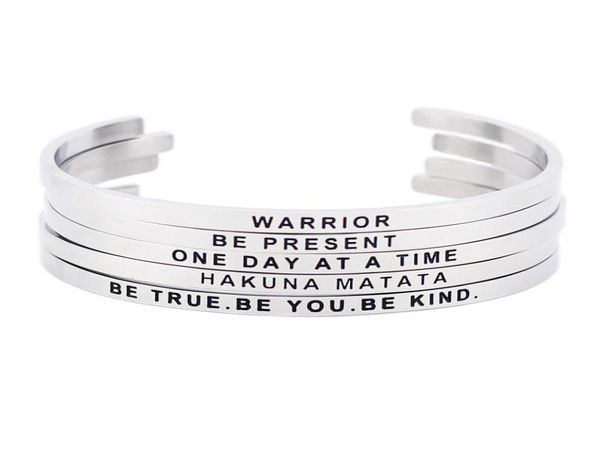 new style stainless steel engraved positive inspirational quote cuff bracelet mantra bangle bracelet for women gift silver3698176, Black
new style stainless steel engraved positive inspirational quote cuff bracelet mantra bangle bracelet for women gift silver3698176, Black