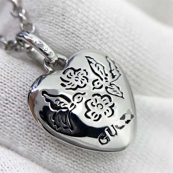 2023 ancient family love fearless heart shaped pendant skull tiger bird whispering flower fragrance high edition couple personality necklace, Silver
2023 ancient family love fearless heart shaped pendant skull tiger bird whispering flower fragrance high edition couple personality necklace, Silver