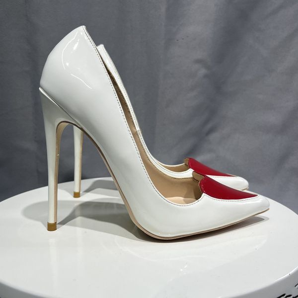 red heart black/ white patent leather high heels women pumps party dress shoes slip on 10cm high heels female shoes size 33-45
red heart black/ white patent leather high heels women pumps party dress shoes slip on 10cm high heels female shoes size 33-45