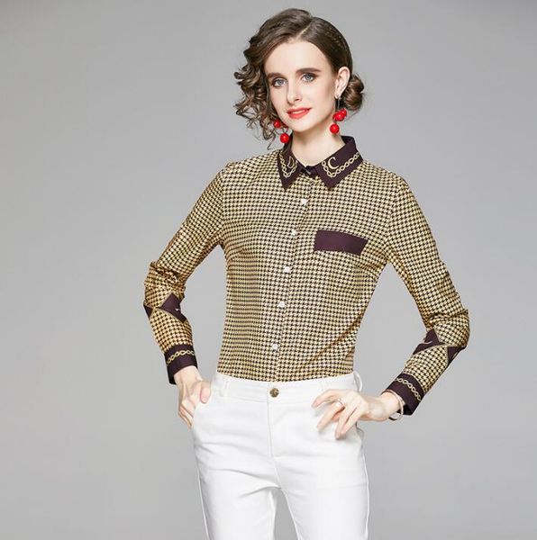 women's blouses & shirts floral print fashion lapel short long sleeve shirt office lady high street casual tees, White
women's blouses & shirts floral print fashion lapel short long sleeve shirt office lady high street casual tees, White