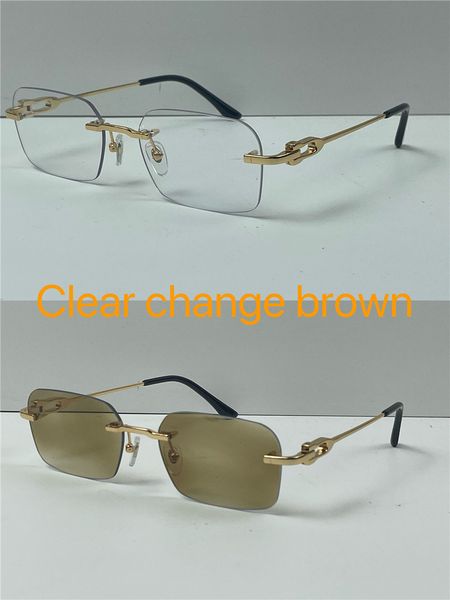 buff sunglasses lens colors changed in sunshine from crystal clear to dark high end design rimless metal frame outdoor 0290s with box and as, White;black
buff sunglasses lens colors changed in sunshine from crystal clear to dark high end design rimless metal frame outdoor 0290s with box and as, White;black