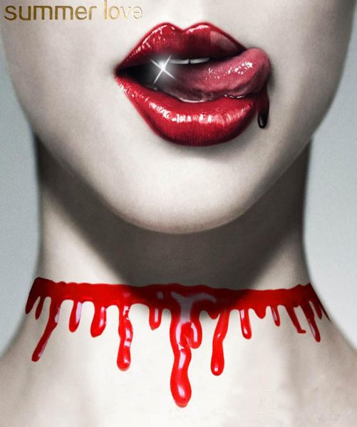 halloween decoration blood red choker necklace elastic vintage stretch tattoo women jewelry adjustable resin short necklace6622765, Silver
halloween decoration blood red choker necklace elastic vintage stretch tattoo women jewelry adjustable resin short necklace6622765, Silver
