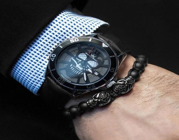 braceletsbangle men bracelet black matte stone beaded bracelet double skeleton skull micro pave cz punk rock jewelry4863363, Golden;silver
braceletsbangle men bracelet black matte stone beaded bracelet double skeleton skull micro pave cz punk rock jewelry4863363, Golden;silver
