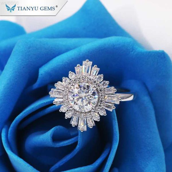 tianyu gems customized moissanite diamond luxury design 18k white gold wedding ring, Silver
tianyu gems customized moissanite diamond luxury design 18k white gold wedding ring, Silver
