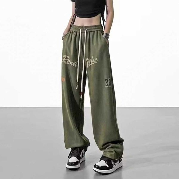 american high street casual baggy cargo women pants women's ins fashion loose fit sports pants autumn new straight tube green pants, Black;white
american high street casual baggy cargo women pants women's ins fashion loose fit sports pants autumn new straight tube green pants, Black;white