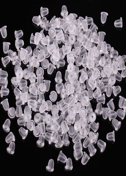 100x clear soft plastic silicone rubber earring backs sers earstud earring plugs back caps clear lock ser earnut findings 2662392, White
100x clear soft plastic silicone rubber earring backs sers earstud earring plugs back caps clear lock ser earnut findings 2662392, White