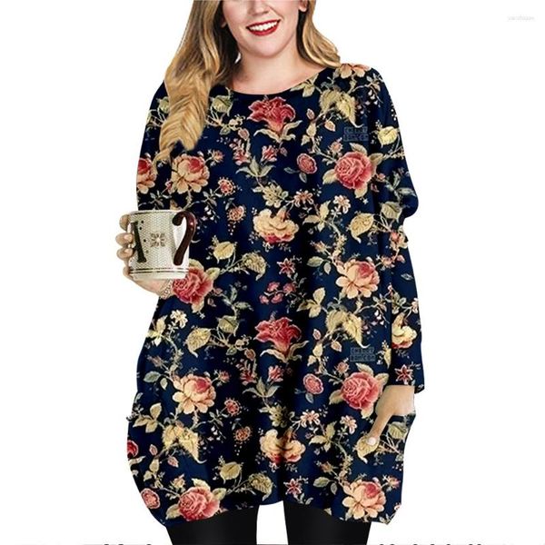 women's t shirts summer 2023 women vintage floral printing t-shirt female casual clothing long sleeve blouse oversized, White
women's t shirts summer 2023 women vintage floral printing t-shirt female casual clothing long sleeve blouse oversized, White