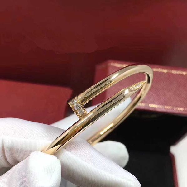 original light luxury nail bracelet coarse and narrow edition diamond plated 18k rose gold popular design fashion couple for men women, Black
original light luxury nail bracelet coarse and narrow edition diamond plated 18k rose gold popular design fashion couple for men women, Black