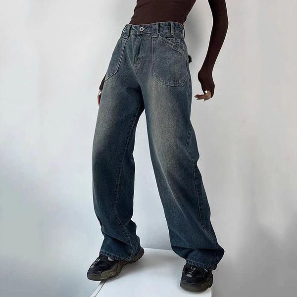 jeans lucyever high waist baggy jeans women fashion streetwear pockets denim cargo pants woman 2022 new casual loose wide leg pants, Blue
jeans lucyever high waist baggy jeans women fashion streetwear pockets denim cargo pants woman 2022 new casual loose wide leg pants, Blue