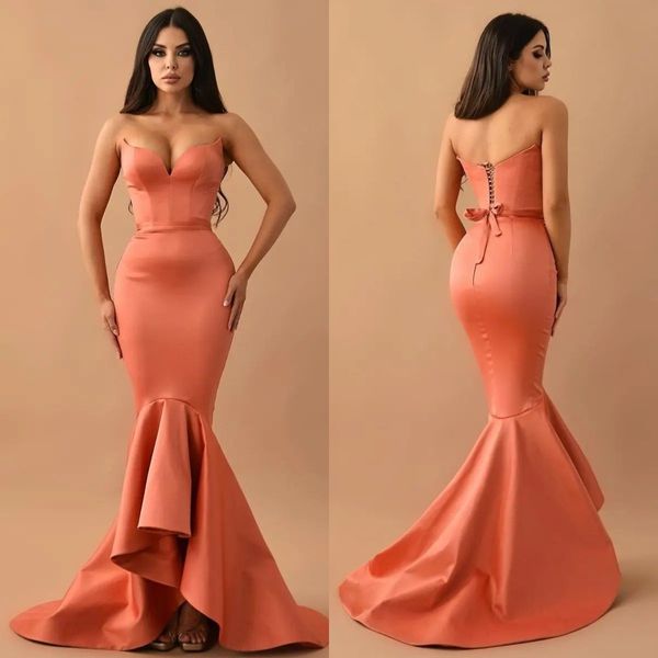 fashion orange pink mermaid prom dresses sweetheart evening gowns lace up back ruffles formal red carpet long special occasion party dress, Black
fashion orange pink mermaid prom dresses sweetheart evening gowns lace up back ruffles formal red carpet long special occasion party dress, Black