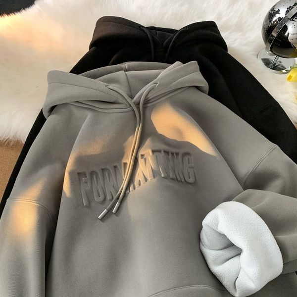 men's designer clothes hoodies couples sweatshirts velvet sweater with letters pullovers women hoodie warmer sweater street clothing si, Black
men's designer clothes hoodies couples sweatshirts velvet sweater with letters pullovers women hoodie warmer sweater street clothing si, Black