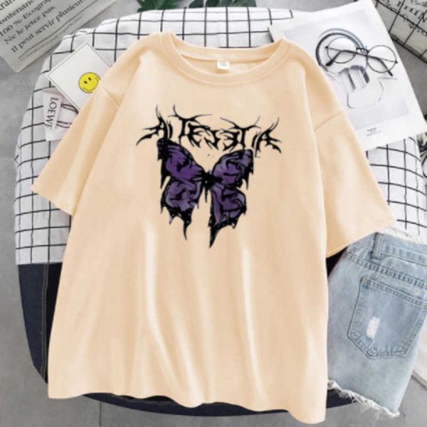 butterfly pattern y2k dark cute black cartoon print short sleeve female summer student men's and women's t-shirt fashion 4cgiw, White
butterfly pattern y2k dark cute black cartoon print short sleeve female summer student men's and women's t-shirt fashion 4cgiw, White