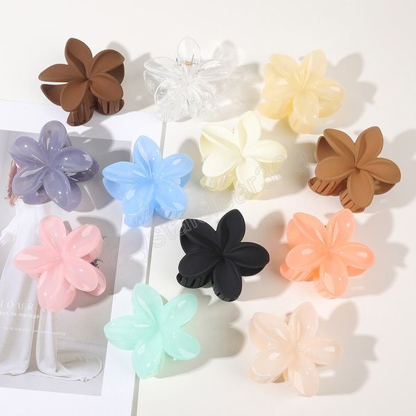 fashion women plastic hair claws crab clamps charm solid color flower shape lady small hair clips headdress hair accessories, Slivery;white
fashion women plastic hair claws crab clamps charm solid color flower shape lady small hair clips headdress hair accessories, Slivery;white