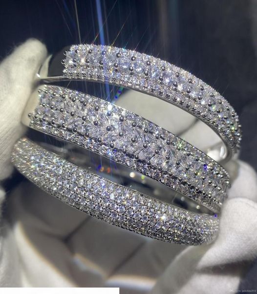 sparkling new arrival luxury jewelry 925 sterling silver fill pave white sapphire cz diamond women wedding bangle finger bracelet 4972989, Black
sparkling new arrival luxury jewelry 925 sterling silver fill pave white sapphire cz diamond women wedding bangle finger bracelet 4972989, Black