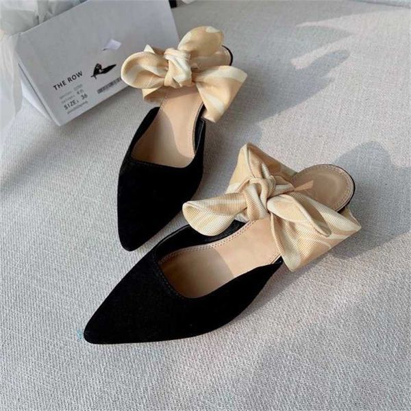 the row 2023 spring/summer new the row bow muller shoes pointed high heels half trailer french shoes little cat heel sandals, Black
the row 2023 spring/summer new the row bow muller shoes pointed high heels half trailer french shoes little cat heel sandals, Black